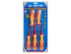 Набор отверток, диэлектрические, 5 предметов KING TONY 30605MR