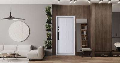 Стальная дверь   Конструктор (биометрический замок Smart lock Y12)