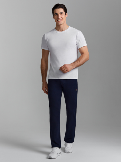 Спортивные брюки мужские прямого покроя, из хлопка 21SBM-780