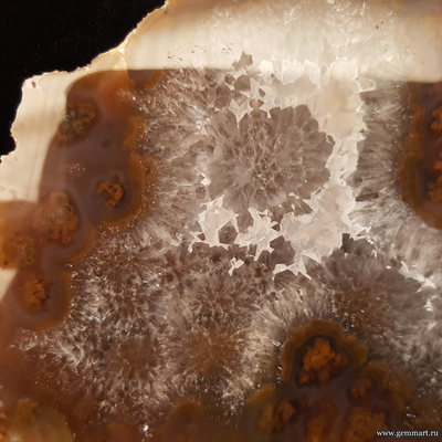 Агат - полированный спил 115*107*32мм