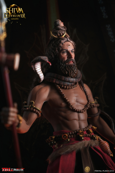 Индийский бог Шива (золотой) - Коллекционная фигурка 1/6 Shiva The Destroyer Golden (PL2023-221A) - TBLeague