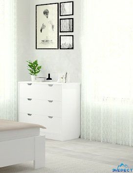 КОМОД БЬЯНКА (белый) 934*814*390