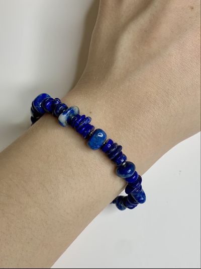 Браслет из лазурита, разные виды