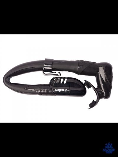 Маска для дайвинга с трубкой Sargan "АГИДЕЛЬ" черно-корич. силикон, комплект