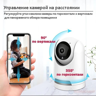 Видеокамера IP-WI-FI Орбита OT-VNI44 Белая ( Приложение Smart Life )