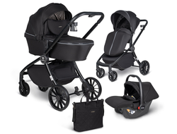 Детская коляска 3 в 1 Farfello Baby Shell Черный