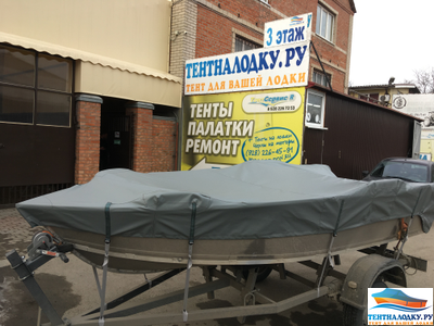 Тент на лодку РИВЕРБОТ 390 С КРЕНОЛИНАМИ