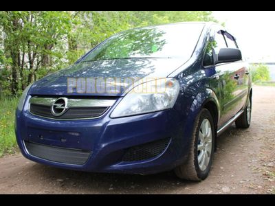 Защита радиатора Opel Zafira B 2008-2012 рестайлинг black верх