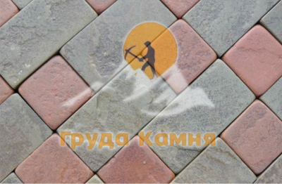 Брусчатка из камня красная