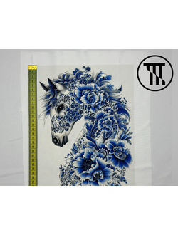 Бифлекс матовый картинка Лошадь гжель