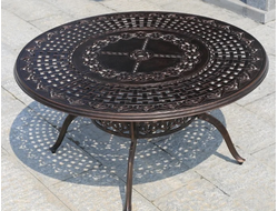 Стол из литого алюминия 150 см.фото