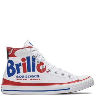 Кеды Converse All Star Print Brillo белые высокие