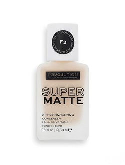 Relove by Revolution Тональная основа и консилер 2 в 1 Supermatte 2 in 1 Foundation & Concealer, F3