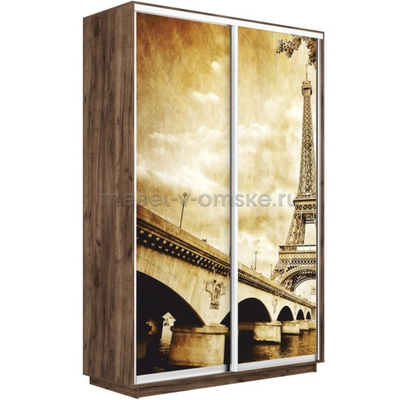Шкаф-купе Дуо-Фото-2 (Париж) 1200*450*2200