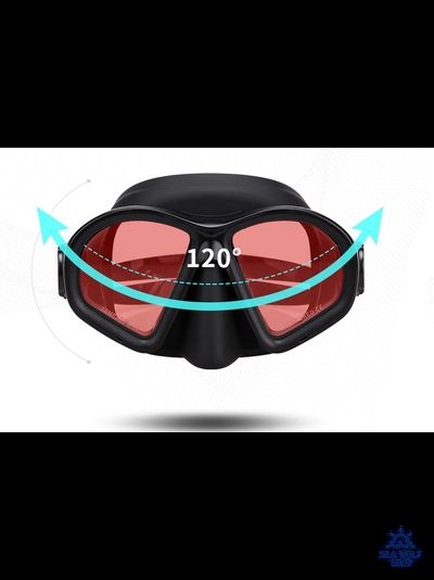 Маска для дайвинга с трубкой Комплект Sea Wolf белый силикон