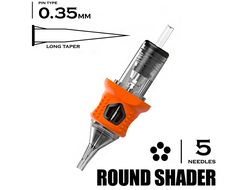 5 RSLT/0.35 Round Shader Long Taper - "INKin EZ tattoo"
