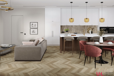 Кварцвиниловая плитка Damy Floor Chevron LVT Сен-Жермен / Saint-Germain DF05-Ch-LVT