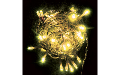 Гирлянда линейная теплый белый цвет 6м прозрачный шнур