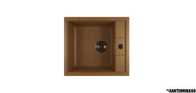 Мойка из искусственного мрамора MIXLINE ML-GM28 прямоугольная отверстие справа 445*500*190мм