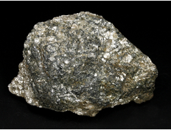 Кварц-слюдяной сланец, необработанный, дикий образец, Россия, Северный Кавказ, КЧР, река Малый Блыб (85*55*25 мм, 148 г) №29800