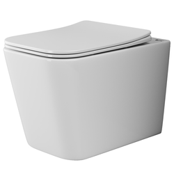 Унитаз подвесной Ceramicanova Cubic CN1806 с микролифтом, безободковый