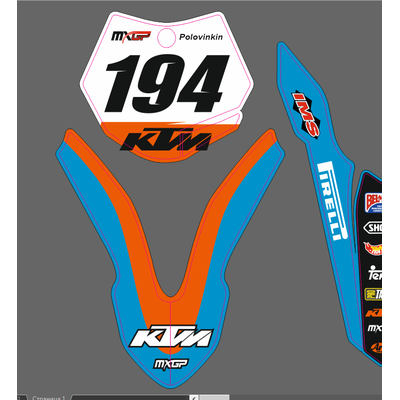наклейки KTM 85 . 2013 - 2016 #1304