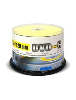 Носители информации DVD-R, 16x, Mirex, Cake/50, UL130003A1B