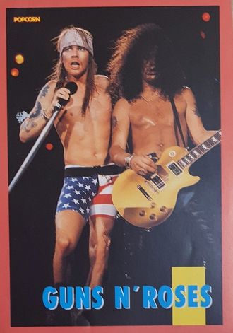 Guns N Roses Музыкальные открытки, Original Music Card, винтажные почтовые  открытки, Intpressshop