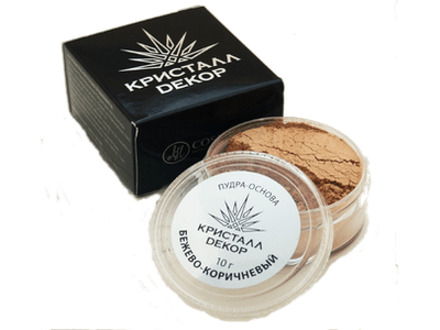 Тональная пудра "Бежево-коричневый", Кристалл Декор