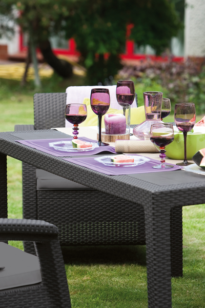 Комплект мебели Корфу Фиеста графит