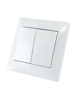Выключатель UNIVersal Валери СУ 2 кл. бел. (керам. осн.) В0023