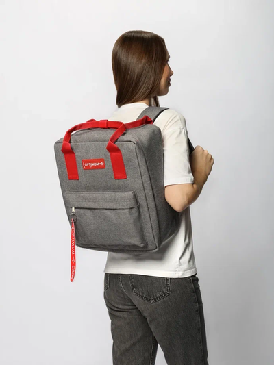 Рюкзак Сумка Чемодан ручная кладь 36x30x27 Optimum Pobeda RL, серый