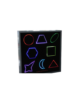 Панель (панно) интерактивная ЦВЕТНЫЕ ФИГУРЫ-8