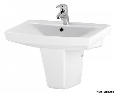 Раковина умывальник Cersanit Carina 50 55 60 70 см с пьедесталом или полупьедесталом