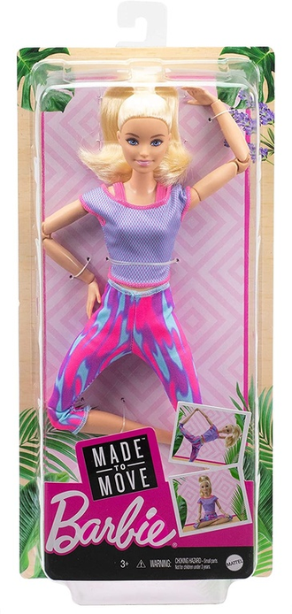 Барби Блондинка в розовом костюме - Безграничные движения