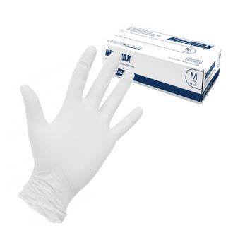 Перчатки нитриловые Белые NITRIMAX (100 шт) р. XS и М