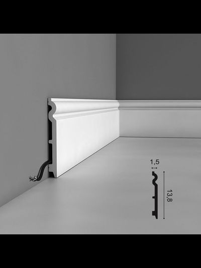 Напольный плинтус из дюрополимера Orac Decor коллекция Axxent SX138