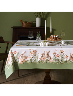 Скатерть прямоугольная "Зайцы" 160Х220 см