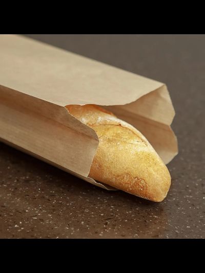 Пакет бумажный без окна б/р (крафт), 110*50*610мм