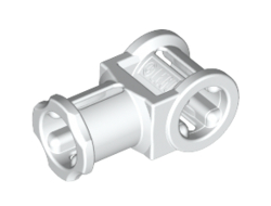 Technic, Axle Connector with Axle Hole, White (32039 / 4144128 / 6310906 / 6375684)