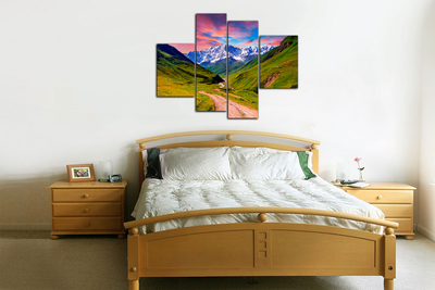 Модульная картина "Тропинка к белым горам"