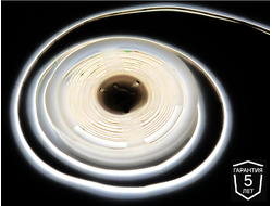 Лента светодиодная COB 1740LED, 12V, НЕЙТРАЛЬНЫЙ белый (4000-4400к), 35W/5м,  3мм,  IP20  AQ