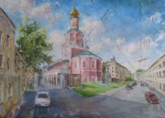 Картина Богоявленский монастырь Круглова Светлана