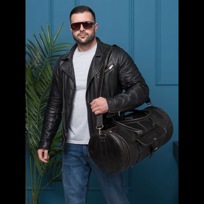 Кожаная дорожная сумка Belforte brown (арт. 4011-04)