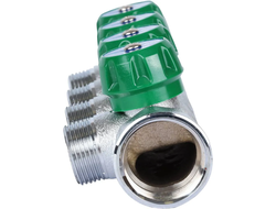 Коллектор регулирующий STOUT 1", 4 отвода 3/4" ЕК (Арт. SMB-6850-013404)