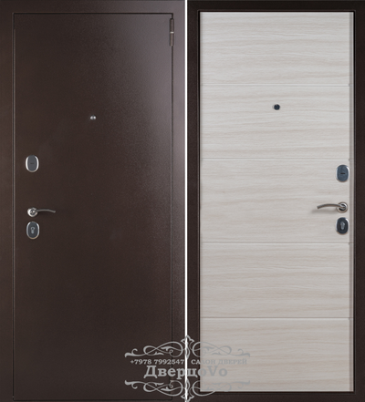 ВЕКТОР 75 мм. ДВУХКОНТУРНАЯ. МЕДНЫЙ АНТИК/ ЛИСТВЕННИЦА БЕЛЕНАЯ