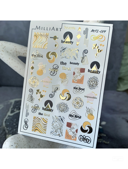 Слайдер-дизайн MilliArt Nails Металл MTL-019
