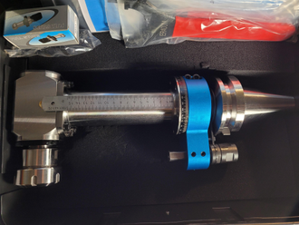 Угловая фрезерная головка AG90-BT50-ER40-200L с набором цанг 4-26 мм 0.008 мм