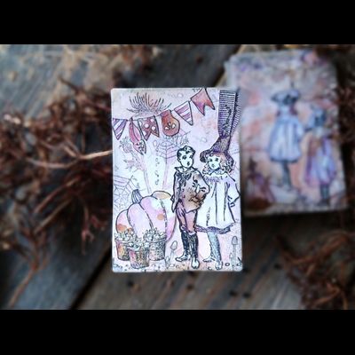 ФП штамп "Флажки с черепом"