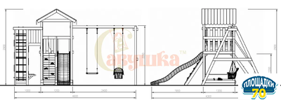 Детская площадка Савушка Мастер 3 (4 сезона)